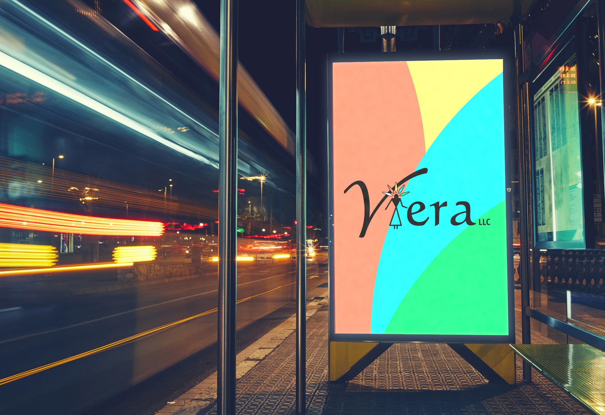 Vera LLC Mockup Bus Station Banner