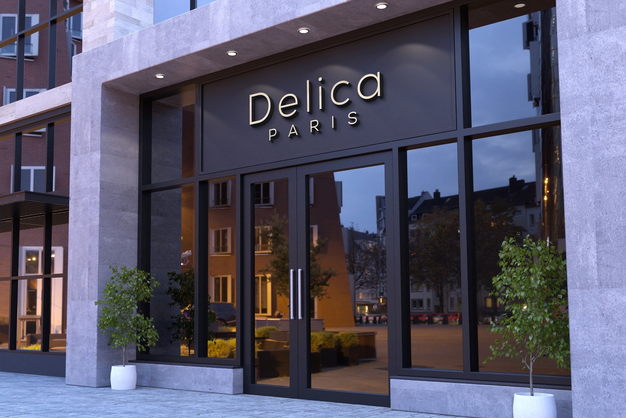 Delica Paris Logo Mock Up